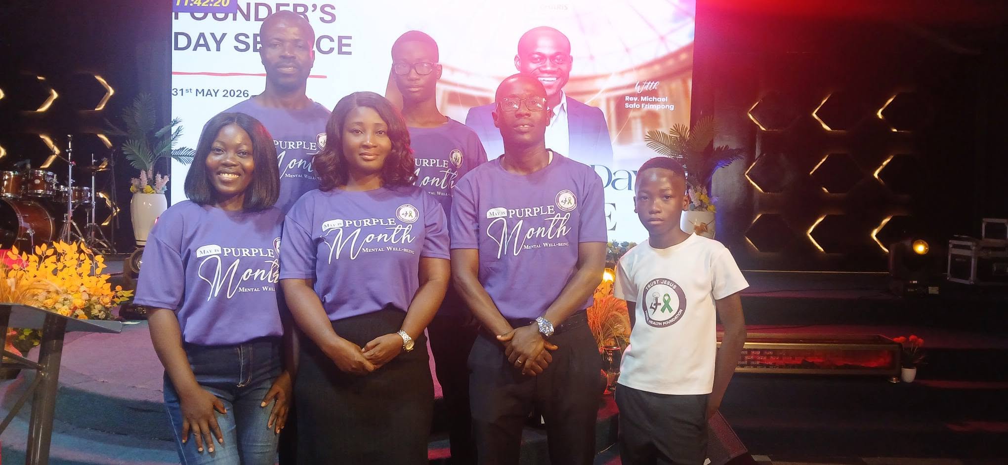 Trust Jesus Mental Health Foundation <br>celebrates purple month